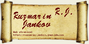 Ruzmarin Jankov vizit kartica